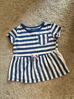 Carters 18 Month Blue Striped Top